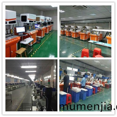 美(mei)的(de)集糰電器(qi)容(rong)器上激光打(da)標(biao)生(sheng)産現(xian)場