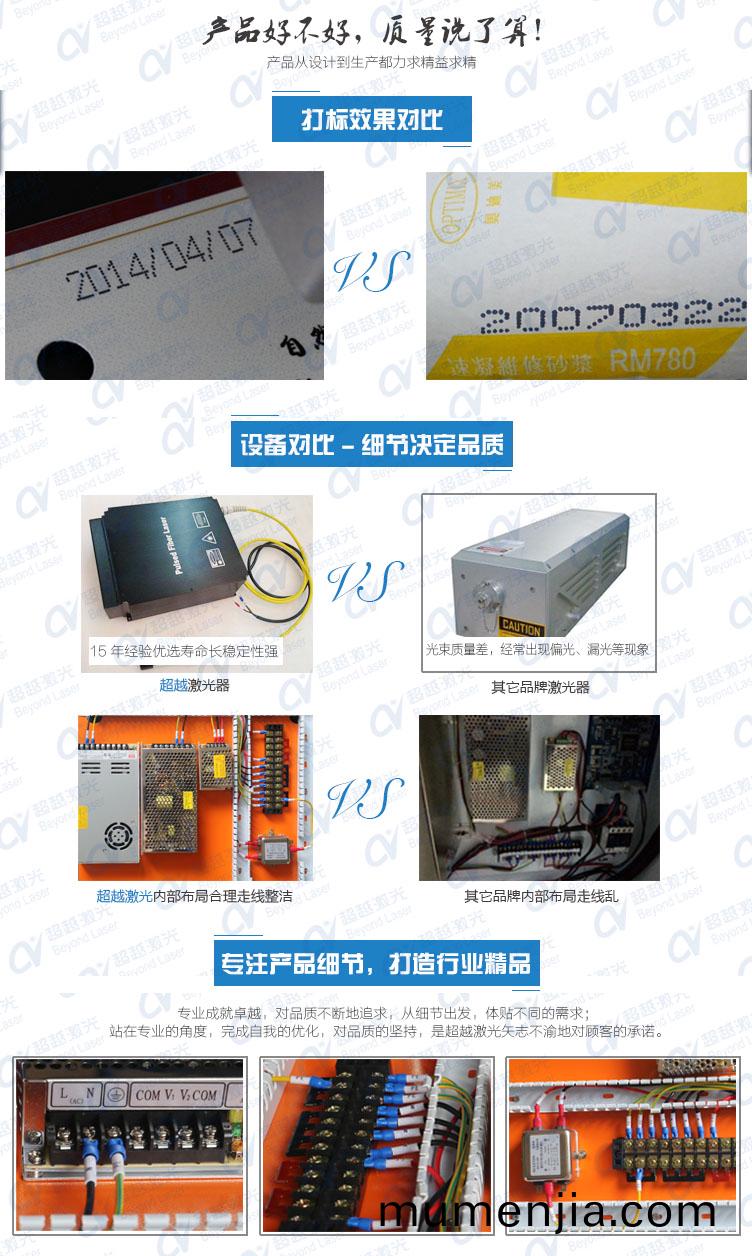10W紫(zi)外(wai)激(ji)光打標機(ji)質量(liang)對比(bi)