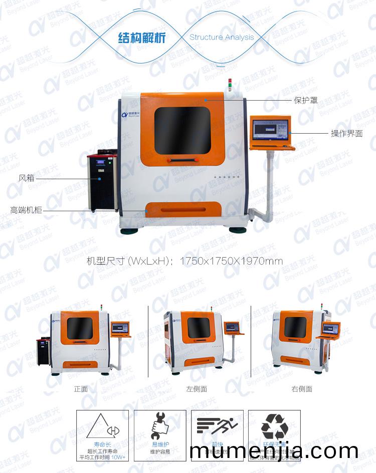 1000W直(zhi)線電(dian)機激(ji)光切(qie)割(ge)機結構特(te)點