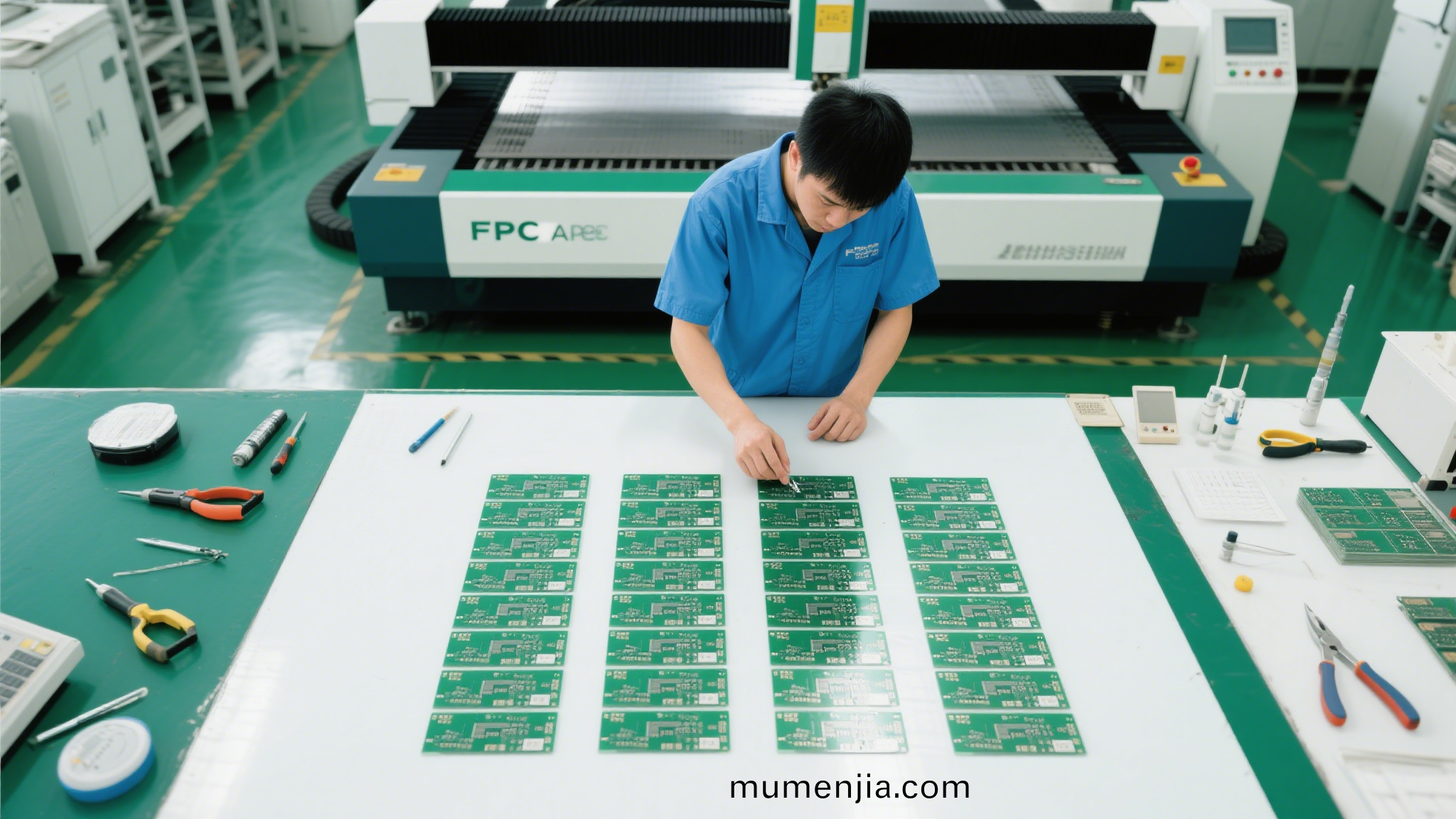 FPC激(ji)光(guang)切割成(cheng)品(pin)圖